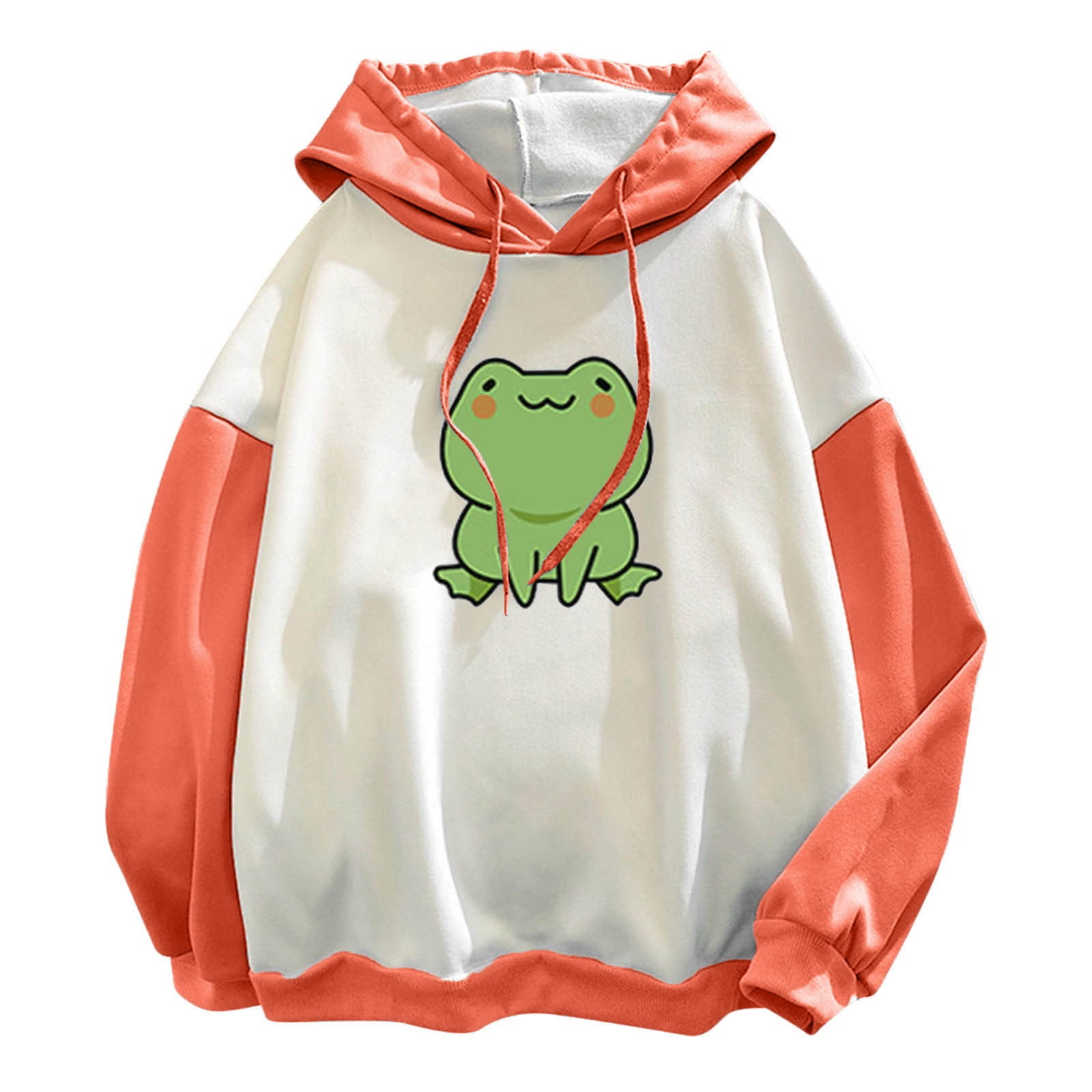 Replio Cute Hoodies for Women Teen Girls Frog Zipper Mouth Long Sleeve  Hooded Sweatshirt Pullover Fall Top Graphic Shirt, B46-beige, Medium :  : Clothing, Shoes & Accessories