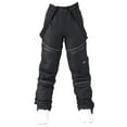 thumbnail image 1 of ZQGJB Womens Snow Bibs Ski Pants Waterproof Windproof Insulated Ripstop Snowboarding Overalls for Winter Sport Black S, 1 of 7