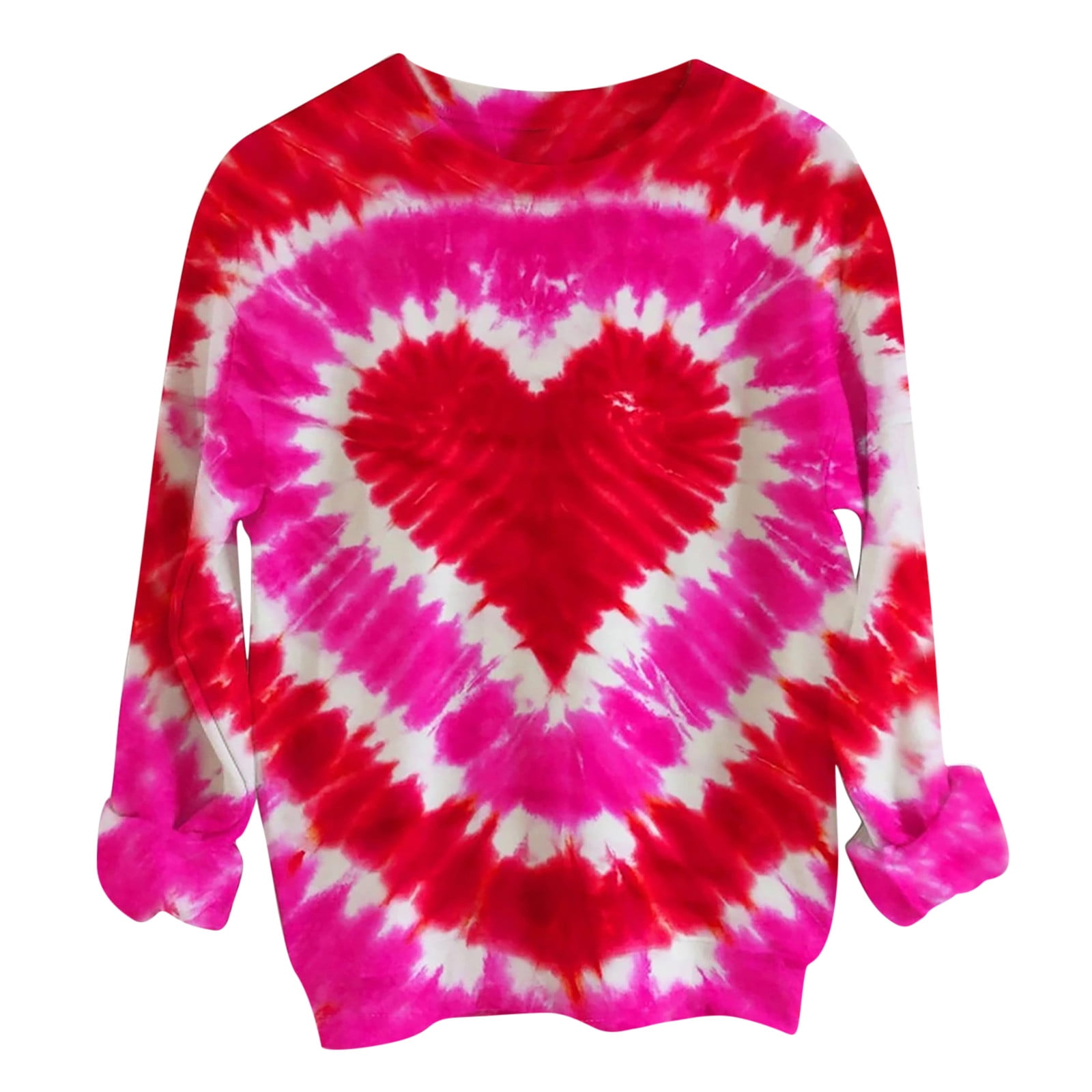  Love Heart Grahic Print T-Shirt Valentines Day Women Oversize  Sweatshirts Long Sleeve Loose Round Neck Trendy Blouse Fall Winter Pullover  Tops Tie Dye Heart Graphic Clothes Black S : Clothing, Shoes