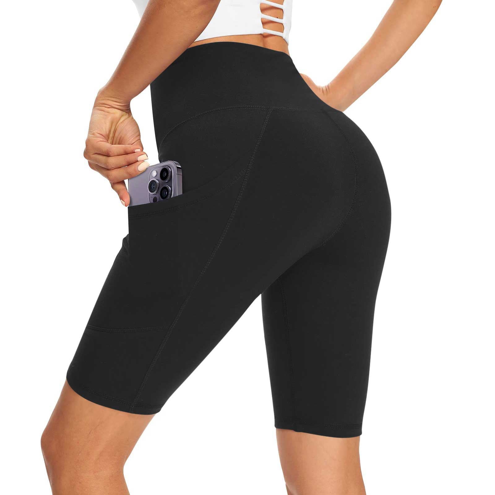 ZQGJB Yoga Shorts for Women High Wasit Tummy Control Skinny Biker