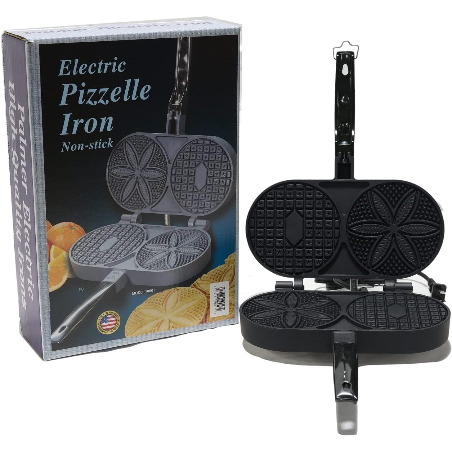 ZQRPCA 1000T Electric Pizzelle IronNonStick