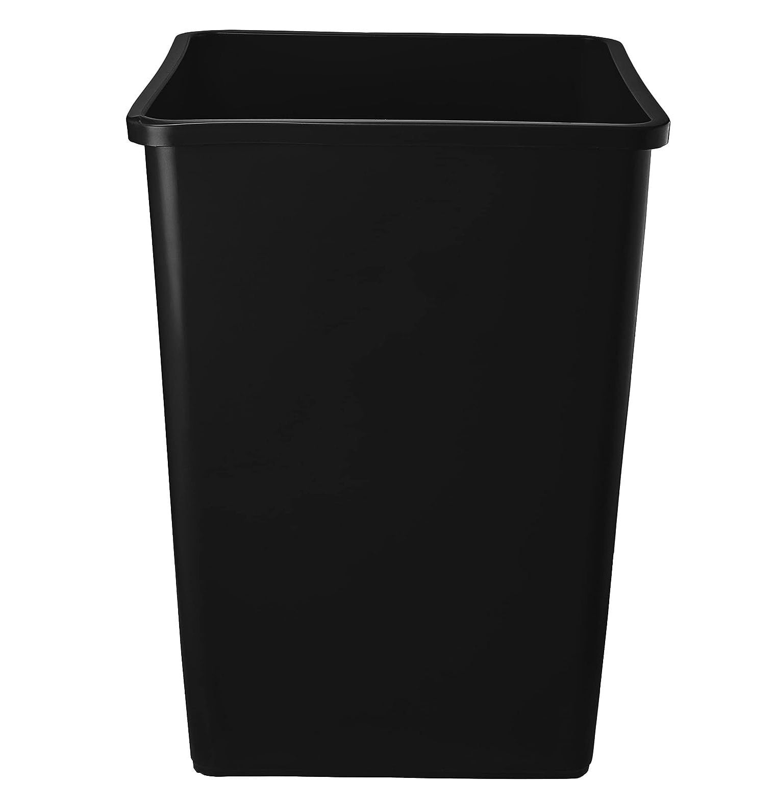 ZQRPCA 140 Qt. 35 Gallon 132 Liters Black Square Trash Can. Kitchen