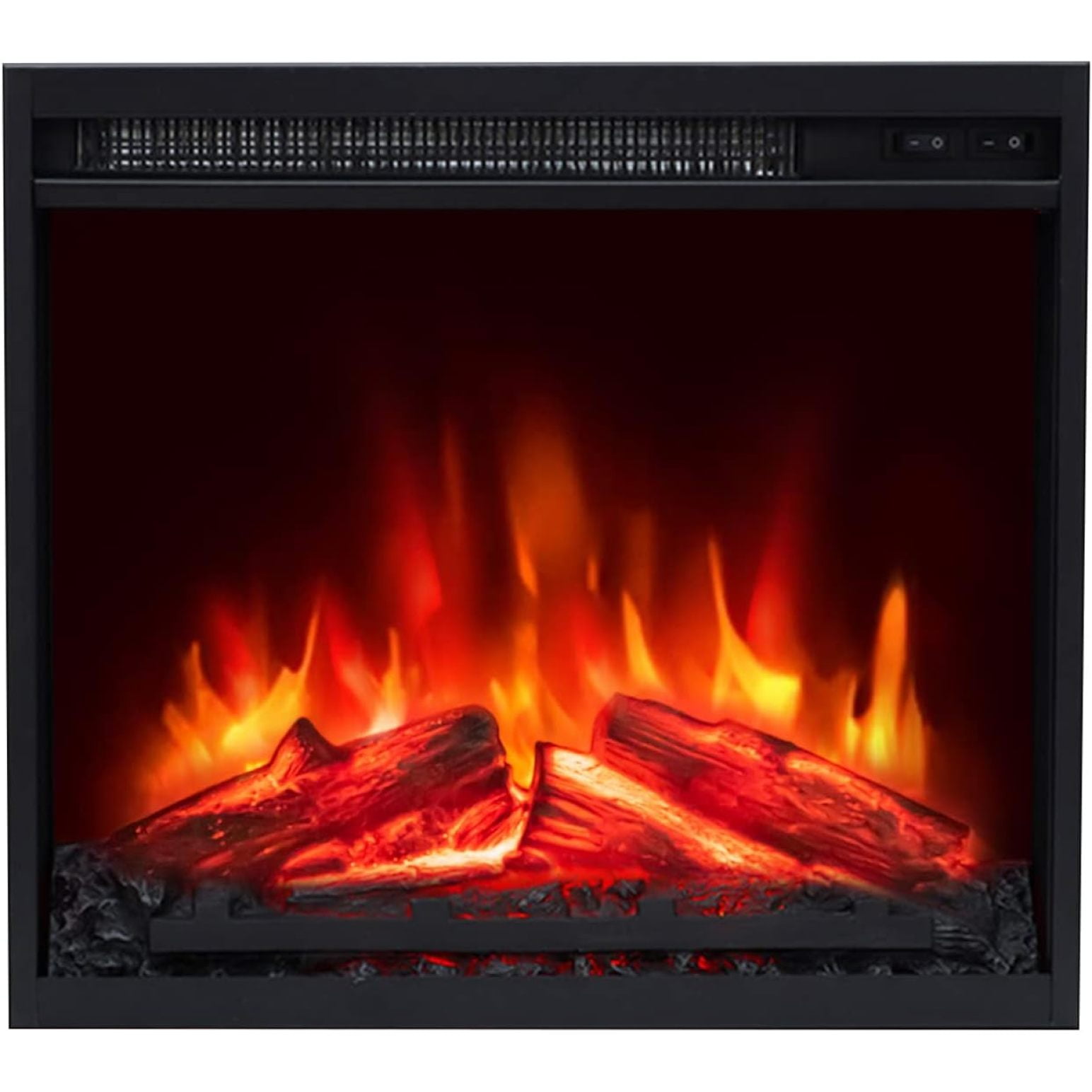 ZQRPCA 18 Inch Electric Fireplace Insert, Fireplace Heater for TV Stand