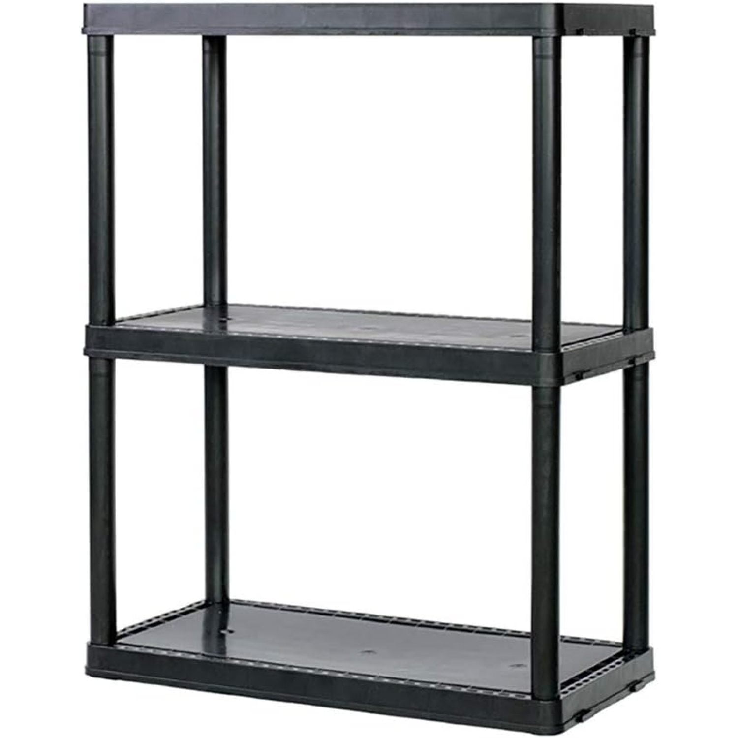 ZQRPCA 3 Shelf Fixed Height Solid Light Duty Storage Unit 12 x 24 x 33