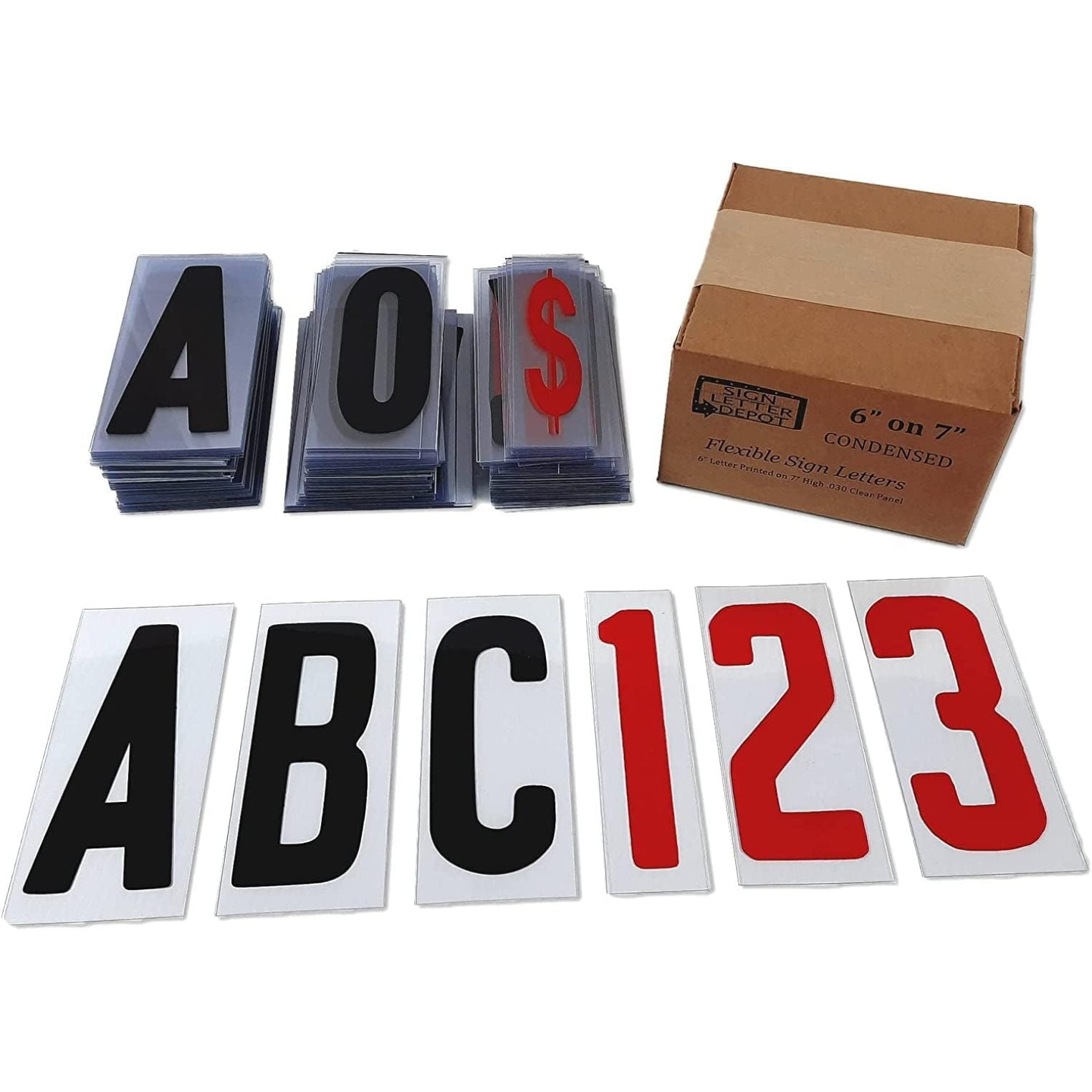 ZQRPCA, 6" on 7" Portable Sign Letters for Changeable Portable Marquee