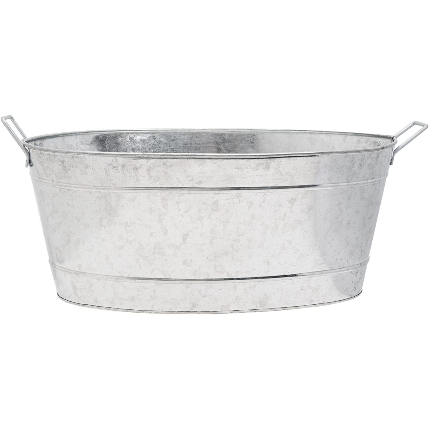 ZQRPCA C55 Large Galvanized Steel Metal Oval tub