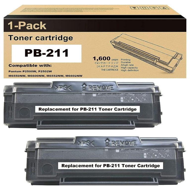  PB-211 Toner Cartridge Compatible for Pantum PB211 PB-211  PB-211EV PB211EV Toner Cartridge Work with Pantum P2502w M6552NW P2500W  M6550 M6550W M6550N M6600 M6600W M6600N P2500 P2500NW (1600 Pages) : Office  Products