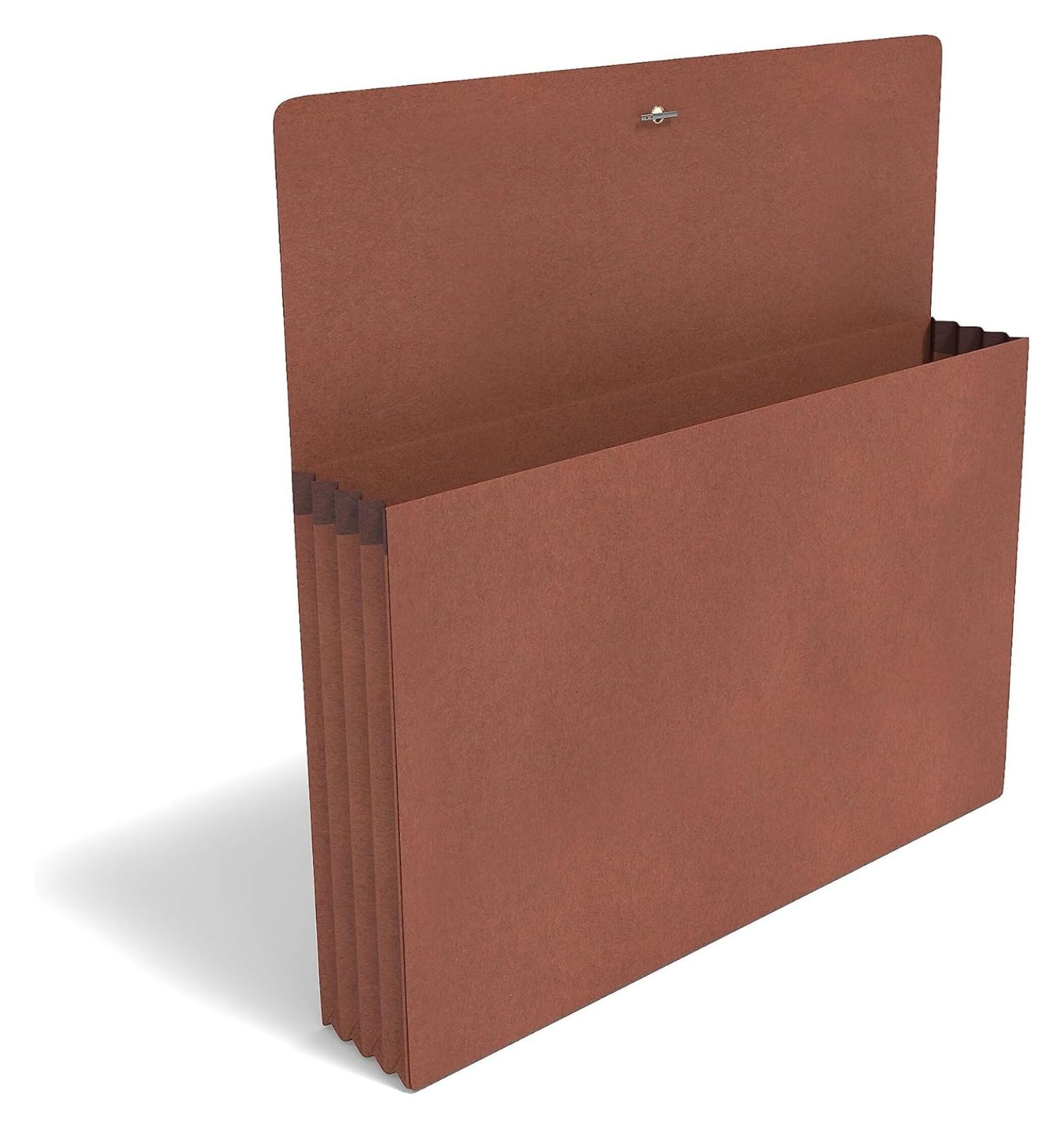 ZQRPCA Reinforced Expanding Wallet, Elastic Closure, Letter Size, Brown