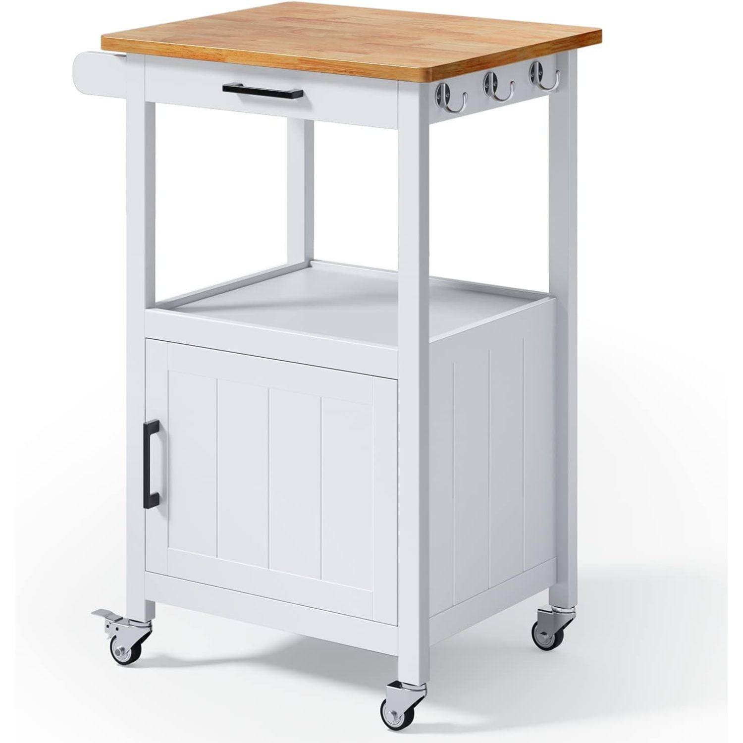 ZQRPCA Rolling Kitchen Island Cart with Storage on Wheels, Small Home