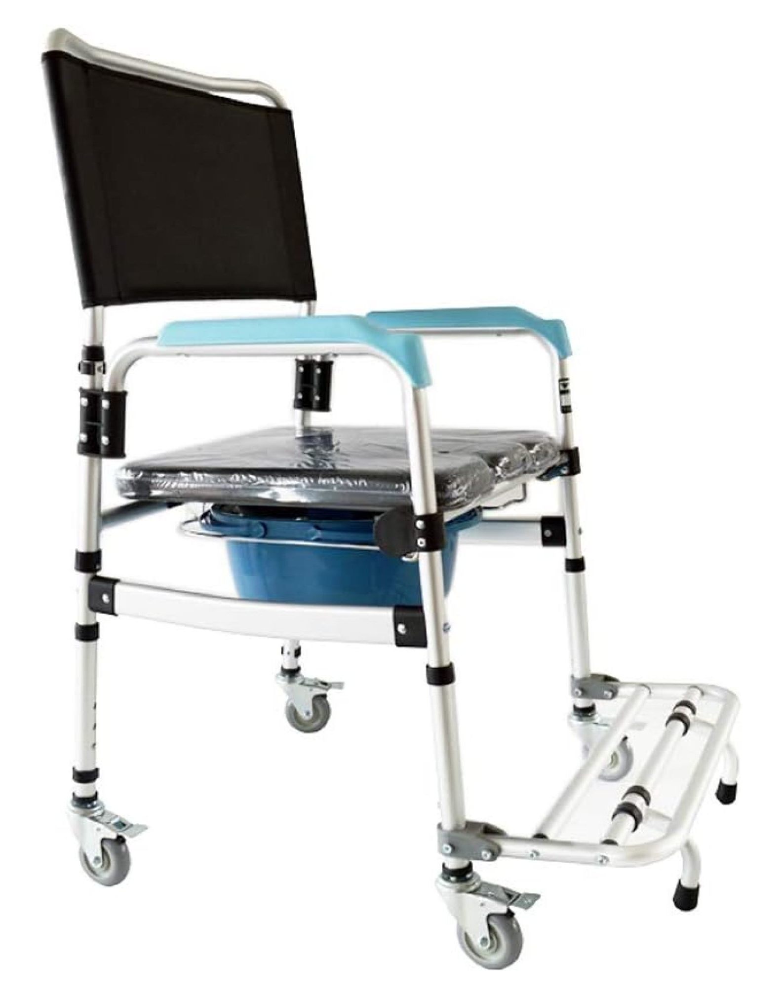 ZQRPCA Toilet Wheel Chair Rolling Shower Chair Bathroom Wheelchair