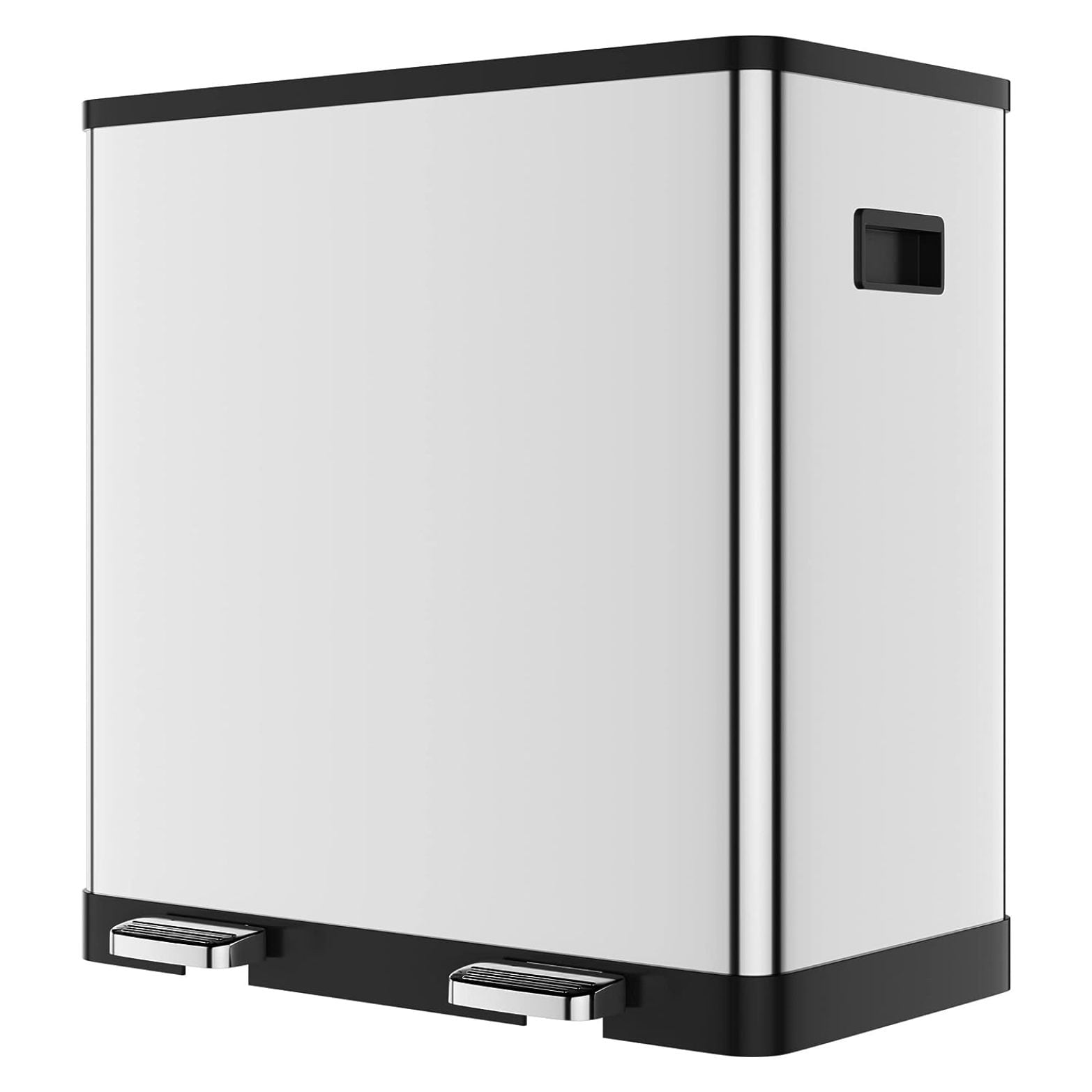 ZQRPCA Trash Can 60L/16 Gallon Dual Trash Bin Recycle Bin with Dual