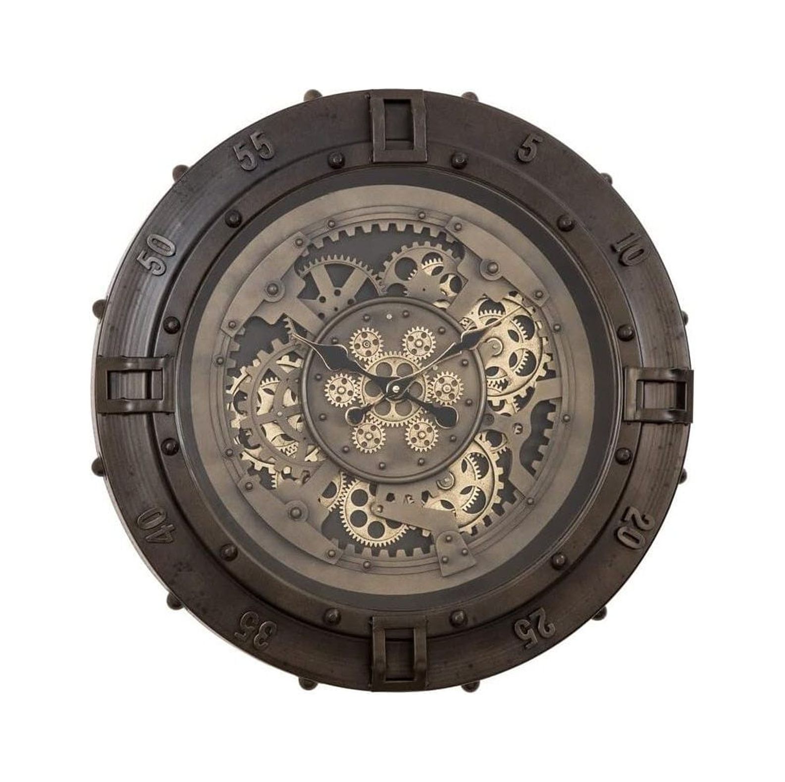 ZQRPCA Urban Loft Gears Wall Clock