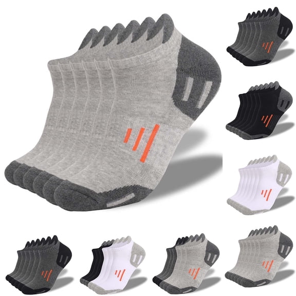 ZQUUVOU 6 Pairs Running Socks for Men Women Thin Breathable Short Running Non Slip Arch Support Breathable Ankle Socks Clear
