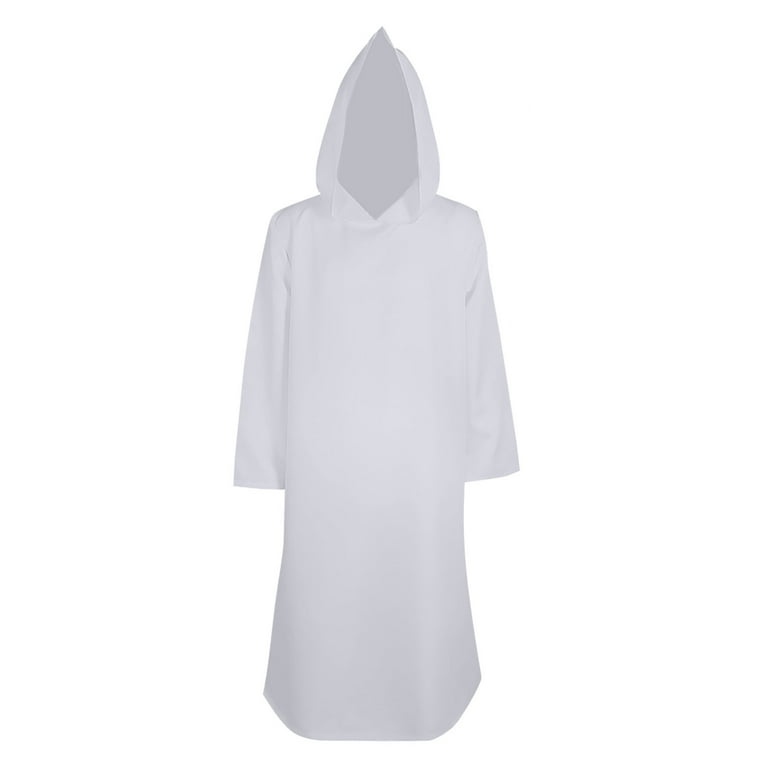 Hooded Cape Adult White Hooded Cape Adult White