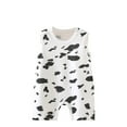 thumbnail image 1 of ZQUUVOU Baby Newborn Sleeveless Romper Cute Printed Onesies Cotton Soft Sleep and Play Outfits for Boys Girls Infant White B, 1 of 3