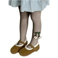 thumbnail image 1 of ZQUUVOU Baby Toddler Girls Ribbed Knit Stockings Cherry Cute Tights Stockings Seamles Soft Cotton Stockings Pantyhose Khaki, 1 of 6