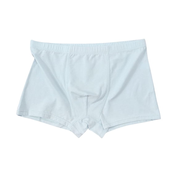 ZQUUVOU Boys Boxer Briefs Cotton Breathable Soft Underwear Comfortable Fit Boxer Shorts Underpants for Toddler and Big Kids Light Blue