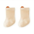 thumbnail image 1 of ZQUUVOU Boys Girls Baby Socks Solid Color Cotton Calf Socks Soft Cozy Seamless Crew Socks Baby Infant Toddler Socks Khaki, 1 of 3