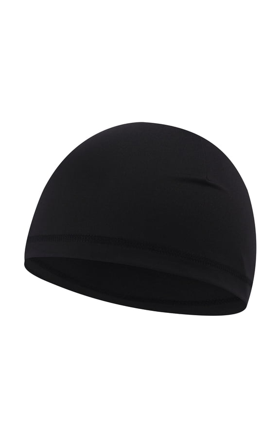 Children's Skull Cap Cooling Running Cycling Beanie Elastic Bike Head Wrap Helmet Liner Outdoor Sport Caps for Kids Black