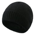 thumbnail image 1 of ZQUUVOU Cotton Skull Caps Beanie for Men Women Winter Fleece Lined Warm Caps Lightweigt Sleep Hats Fashion Knitted Cuffed Cap Black, 1 of 8