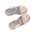 thumbnail image 1 of ZQUUVOU Gilrs Jelly Sandals Closed Toe Summer Water Shoes Soft Sole Beach Swim Princess Dress Flat Fisherman Gladiator Shoes Silver, 1 of 5