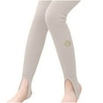 thumbnail image 1 of ZQUUVOU Girl's Footles Tights Thin Soft Cotton Leggings Ballet Dance Tights Stretchy Girl's Pants Basic Stirrup Leggings Khaki A, 1 of 4