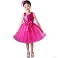 thumbnail image 1 of ZQUUVOU Girls Sparkly Performance Set Solid Sequin Sleeveless Tutu Dress with Matching Headband Princess Dress Up Hot Pink, 1 of 5