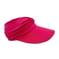 thumbnail image 1 of ZQUUVOU Kids Girls Boys Sun Visor Hats Packable Hat Cotton Sports Summer Golf Visor Hat Sunscreen Breathable Beach Hat Hot Pink, 1 of 5