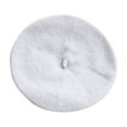 thumbnail image 1 of ZQUUVOU Kids Wool Beret Hats Solid Color Winter Warm Classic Beanie Cap Outdoor Beanie Hats Winter Fashion Accessory White, 1 of 6