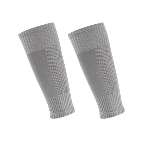 ZQUUVOU Match Soccer Leg Sleeves for Kids Footless Over Knee Socks Thick Padding Training Grip Socks Sportswear Gray