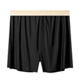 thumbnail image 1 of ZQUUVOU Men's Boxer Briefs Casual Solid Color Elastic Loose Underwear (Black,4XL), 1 of 2