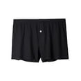 thumbnail image 1 of ZQUUVOU Men's Boxer Briefs Cotton Solid Color Breathable Middle Waist Underwear (Black,2XL), 1 of 2