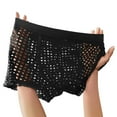 thumbnail image 1 of ZQUUVOU Men's Boxer Briefs Mesh Hollowed Out Solid Color Underpants (Black,S), 1 of 3