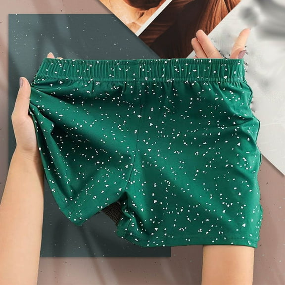 ZQUUVOU Men's Boxer Briefs Printed Breathable Underwear (Green,XL)