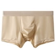 thumbnail image 1 of ZQUUVOU Men's Boxer Briefs Solid Color Breathable Close Fitting ​​No Ride Up Underpants (Beige,3XL), 1 of 3