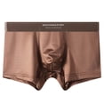 thumbnail image 1 of ZQUUVOU Men's Boxer Briefs Solid Color Breathable Close Fitting ​​No Ride Up Underpants (Brown,2XL), 1 of 3