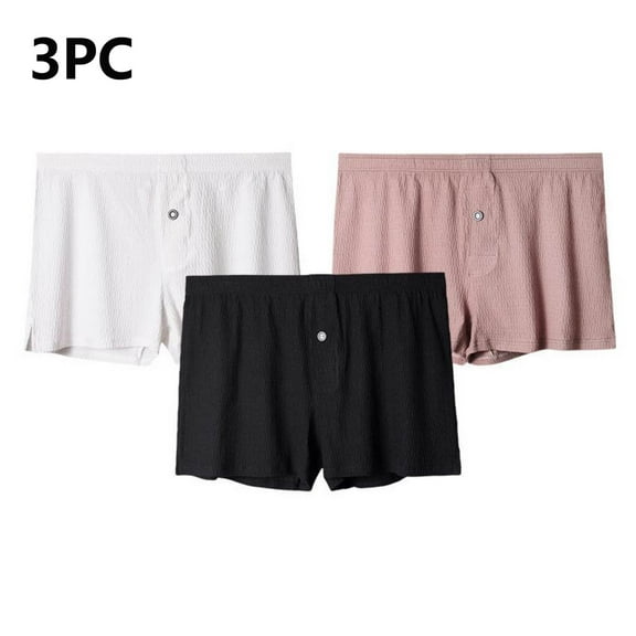 ZQUUVOU Men's Boxer Briefs Solid Color Breathable Underwear 3 Pack (White,2XL)