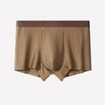 thumbnail image 1 of ZQUUVOU Men's Boxer Briefs Stripe Color Breathable Underwear (Brown,L), 1 of 7