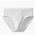 thumbnail image 1 of ZQUUVOU Men's Briefs Breathable Close Fitting Comfortable Underwear (White,L), 1 of 3