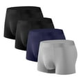 thumbnail image 1 of ZQUUVOU Men's Briefs Loose Cotton Blend Breathable Elastic Underwear 4 Pack (Silver,2XL), 1 of 2