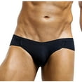 thumbnail image 1 of ZQUUVOU Men's Briefs Solid Support Pouch Breathable Underwear (Black,2XL), 1 of 4