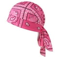 thumbnail image 1 of ZQUUVOU Men's Do Rag Skull Cap Sweat Wicking Cooling Bandana Helmet Liner Cycling Motorcycle Bandana Head Wrap Hot Pink, 1 of 2