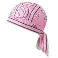thumbnail image 1 of ZQUUVOU Men's Do Rag Skull Cap Sweat Wicking Cooling Bandana Helmet Liner Cycling Motorcycle Bandana Head Wrap Pink, 1 of 2