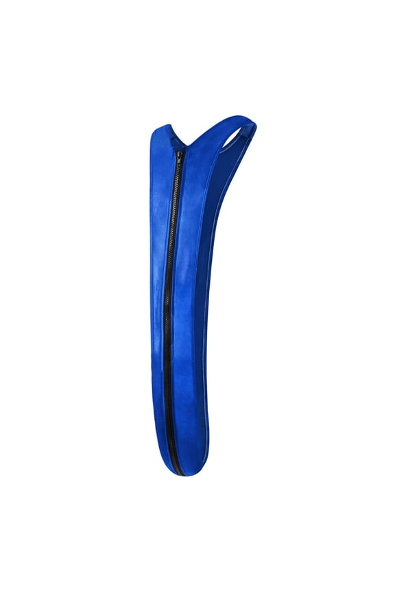 Men's Faux Leather Bodysuit Zipper Sleeveless Leotard Underwear Hollow Out Jumpsuit Open Crotch Clubwear Shapewear Blue