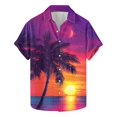 thumbnail image 1 of ZQUUVOU Men's Hawaiian Shirt Floral Print Short Sleeve Summer Button Shirt (I-Multicolor,5XL), 1 of 4