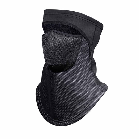 ZQUUVOU Men's Outdoor Thermal Balaclava Integrated Neck Gaiter Face Mask Skiing Sports Windproof Cold Protection Black