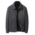 thumbnail image 1 of ZQUUVOU Men's Pocket Fleece Stand Collar Leisure Comfortable Keep Warm Jacket (Black,4XL), 1 of 8