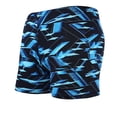 thumbnail image 1 of ZQUUVOU Men's Quick Dry Swim Trunks Low Rise Flat Front Double Layer Beach Boardshorts Above Knee Swimwear Bathing Suits Blue, 1 of 5