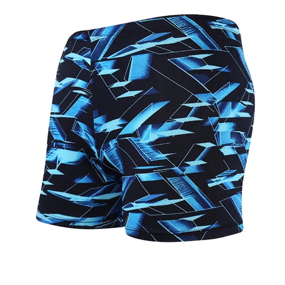 ZQUUVOU Men's Quick Dry Swim Trunks Low Rise Flat Front Double Layer Beach Boardshorts Above Knee Swimwear Bathing Suits Blue