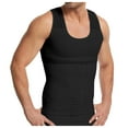 thumbnail image 1 of ZQUUVOU Men's Shapewear Tummy Control Sleeveless Shirts Body Shaper Vest Breathable Workout Tank Top Undershirt Black A, 1 of 6